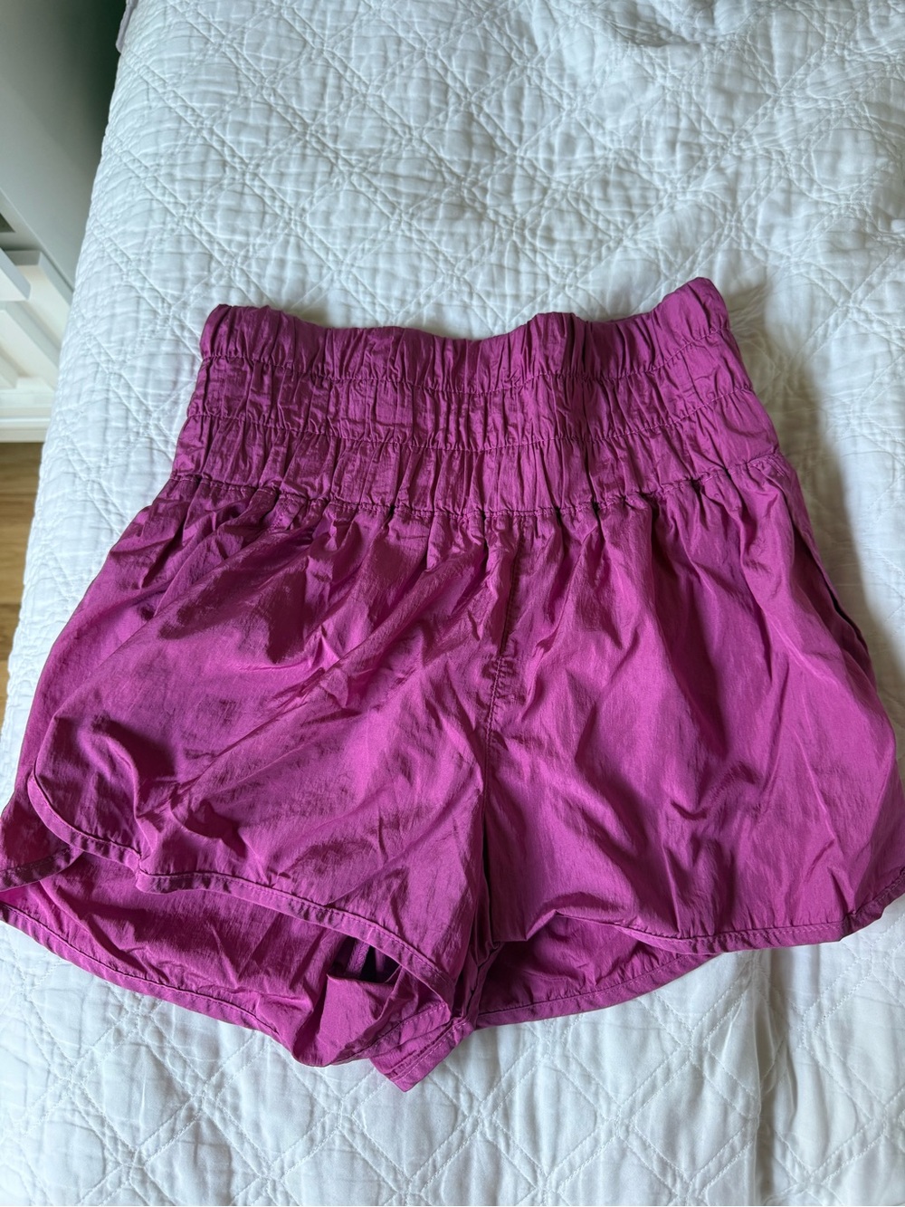 Free people - Women’s Magenta Smocked Waist Shorts